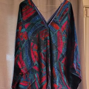 Pineda Covalin silk poncho